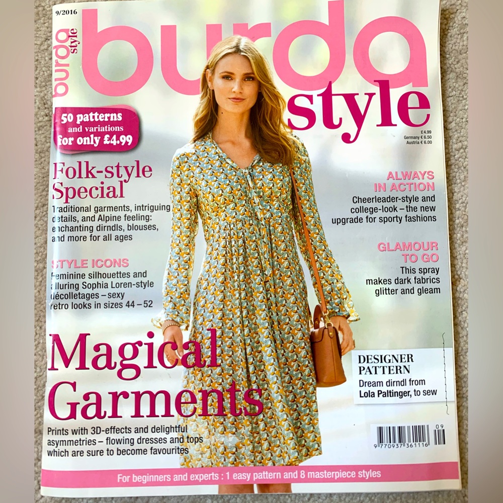 UK Burda Style Magazine Issue 09/2016